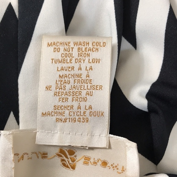 JB By Julie Brown Maggie Long-Sleeve Chevron Stretch-Knit Dress Size Small - Picture 7 of 9